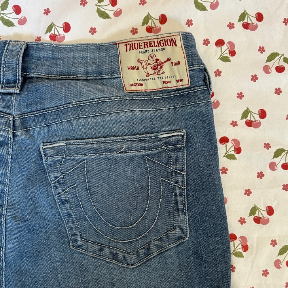 True Religion Women's Light Blue Denim Jeans